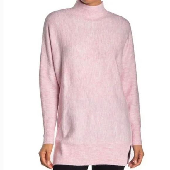Magaschoni pink funnel neck cozy sweater medium - Picture 1 of 10